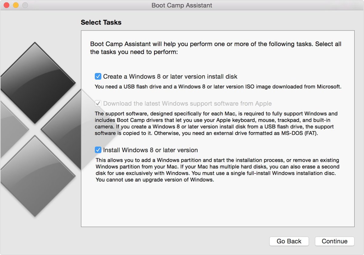 Mac boot camp install windows 8 1